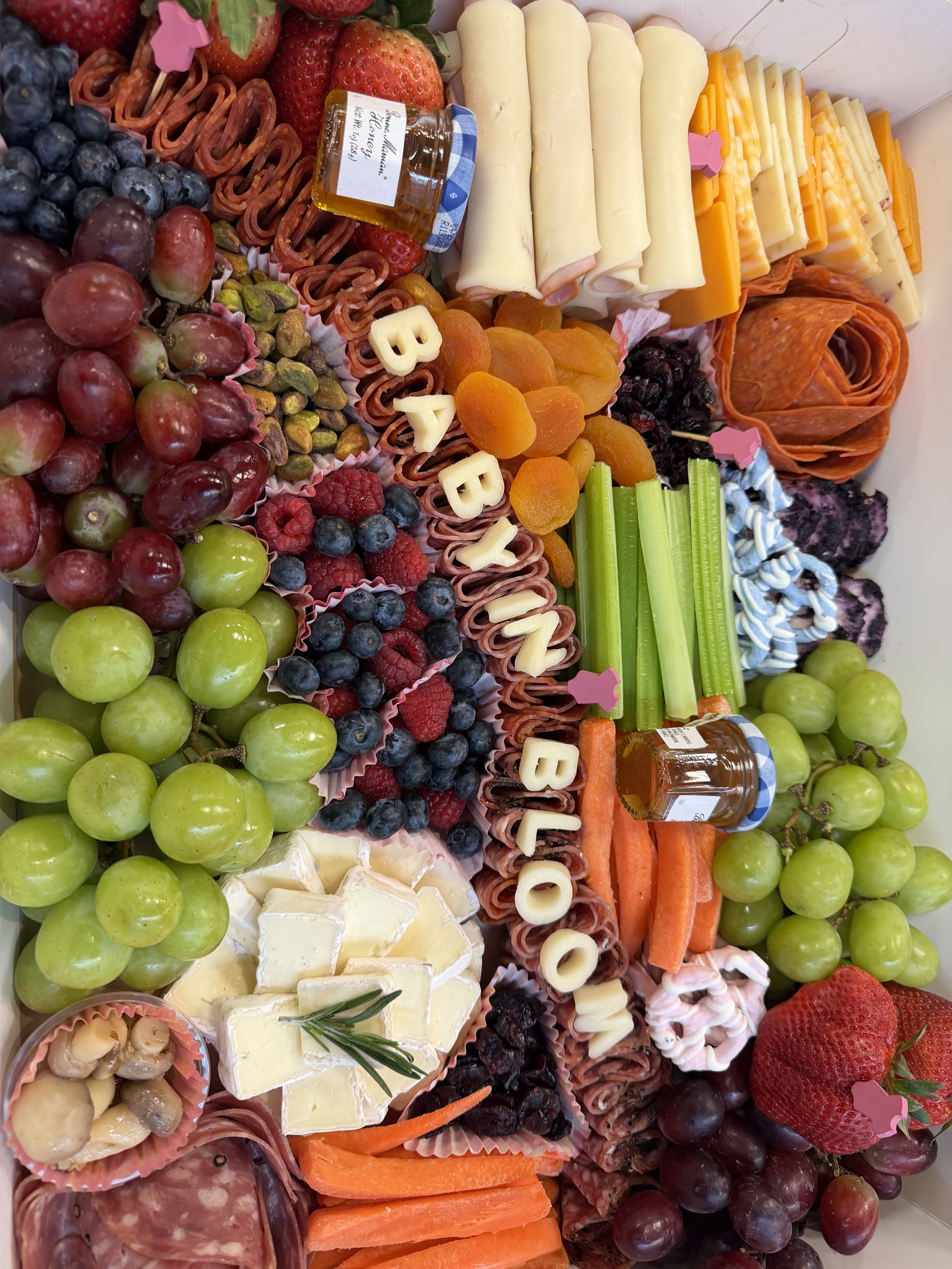 Baby shower charcuterie board